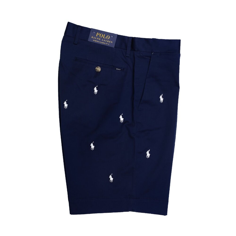 NWT Polo Ralph Lauren Men's Multi Pony Golf Shorts Dark Navy Size MSRP $125.00 - Picture 3 of 4